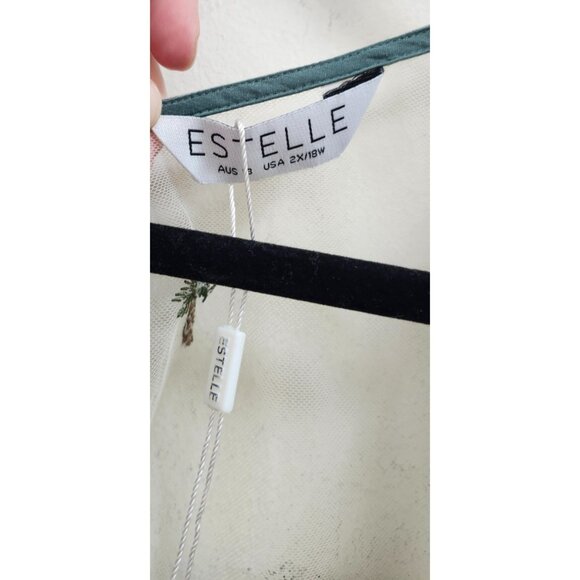 Estelle Plus Leon Embroidered Dress Size 18 W - Picture 7 of 9